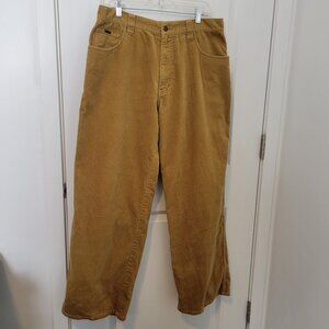 ENYCE Straight Leg Pants Mens 34 Brown Velvet Feel Velour Brushed Cotton Y2K